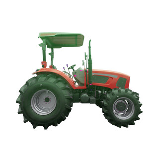 红色农用拖拉机模型
