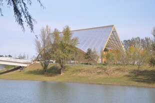 北京朝阳坝河景观