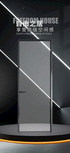 门窗海报现代简约风格单开门展示