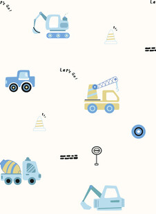 可爱工程车卡通图案集合