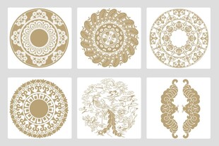 传统中式花纹图案