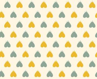 几何树叶图案背景纹理