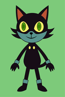 黑猫卡通形象