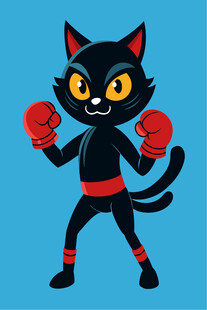 黑猫拳击手