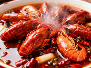 香辣诱人的美味小龙虾
