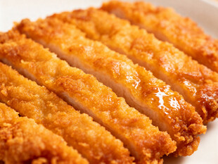 香酥炸鸡排切片展示