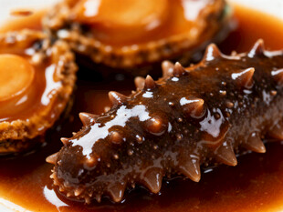 海参鲍鱼美食特写