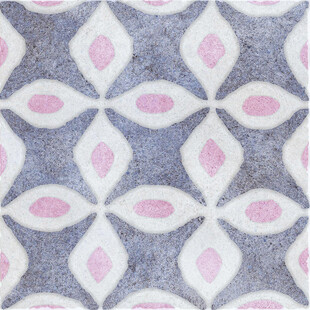 几何粉色花纹织物图案