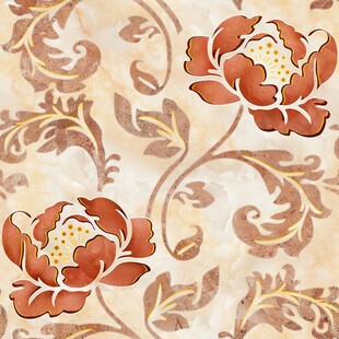 复古花卉图案壁纸