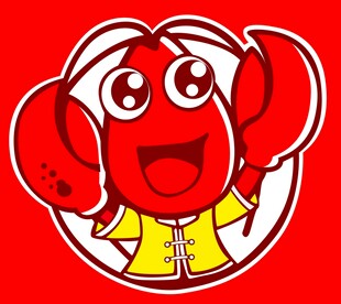 可爱龙虾卡通形象