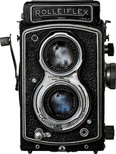 复古双镜头相机