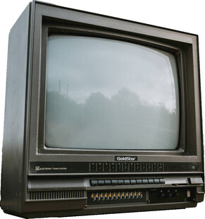 复古老式电视机特写