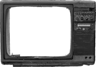 复古老式电视机特写