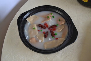 韩式海鲜豆腐汤特写