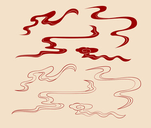 中式云纹图案设计元素