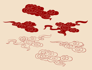 中式传统云纹图案设计