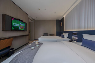 现代简约风格双床酒店客房