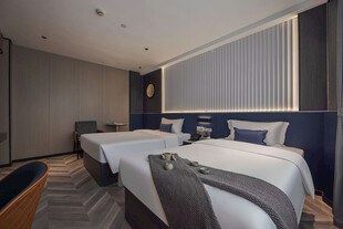 现代简约风格双床酒店客房