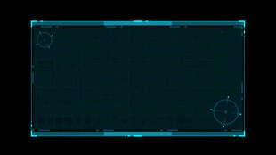 蓝色科技感边框界面元素