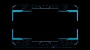 科技风蓝色边框背景