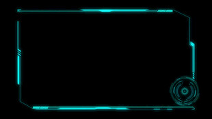 科技风蓝色边框背景图