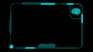 科技感蓝色边框背景图