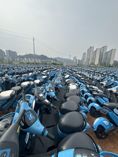 大量共享电动车停放场景