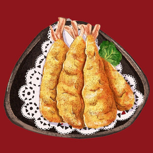 美味炸虾天妇罗