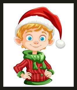 圣诞小精灵的可爱形象