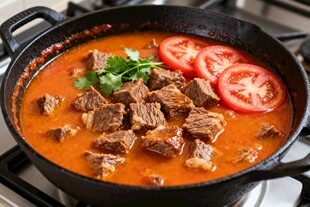 番茄炖牛肉