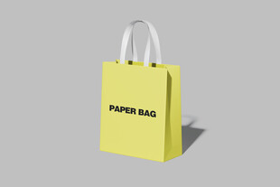 黄色纸质购物袋展示