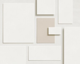 白色几何形状组合图案