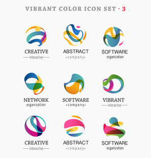 多彩创意抽象软件图标集