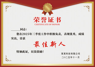 公司荣誉证书