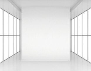 空旷明亮的室内空间场景