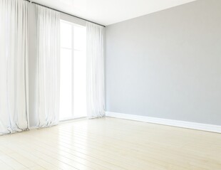 简约空旷的室内空间场景