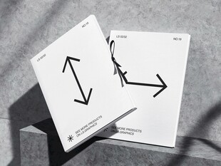 黑白箭头指示卡片