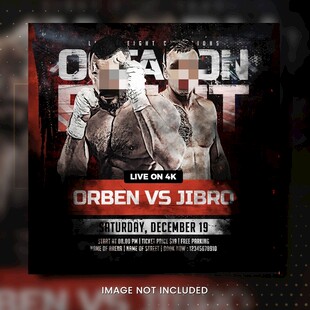 综合格斗赛事海报预告