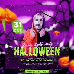 万圣节派对宣传海报