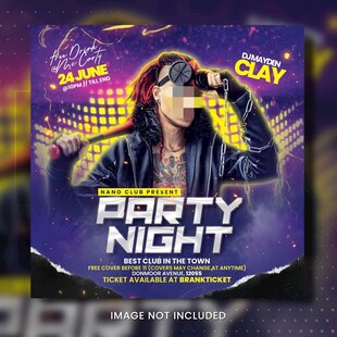 炫酷派对夜海报设计