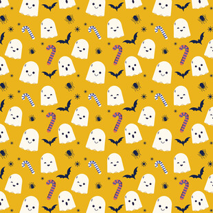 万圣节幽灵图案背景
