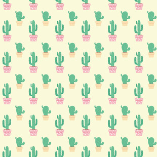 仙人掌图案背景纹理
