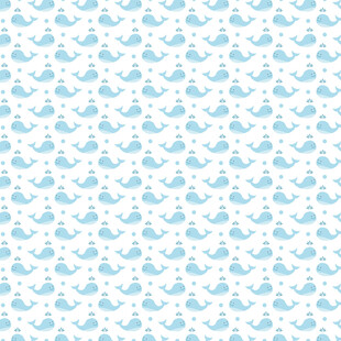 浅蓝色鲸鱼图案背景纹理