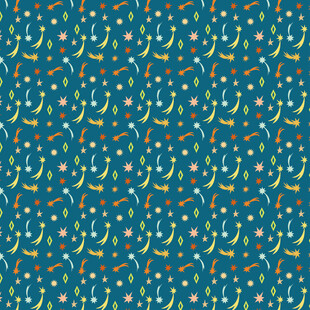 蓝绿色调几何图案纹理