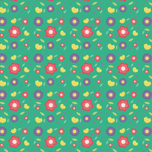 绿色花卉图案背景纹理