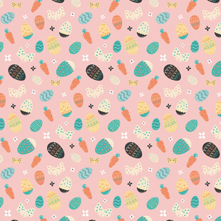 粉色系多彩几何图案背景