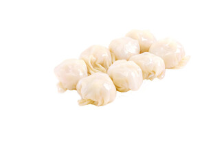 新鲜煮熟云吞形状完好不烂