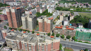 城市住宅区鸟瞰景观