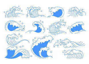海浪图案