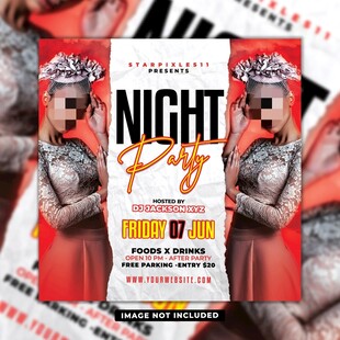 夜派对海报设计